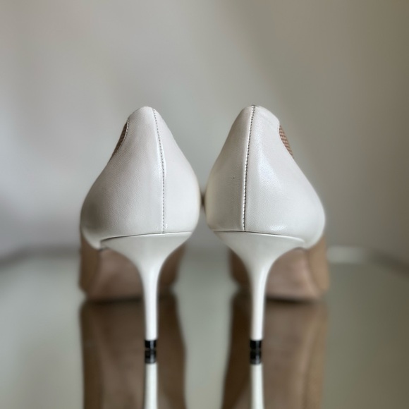 Like new Jimmy Choo Love 65 natural raffia crystal pearls latte pumps 41 - Picture 5 of 9